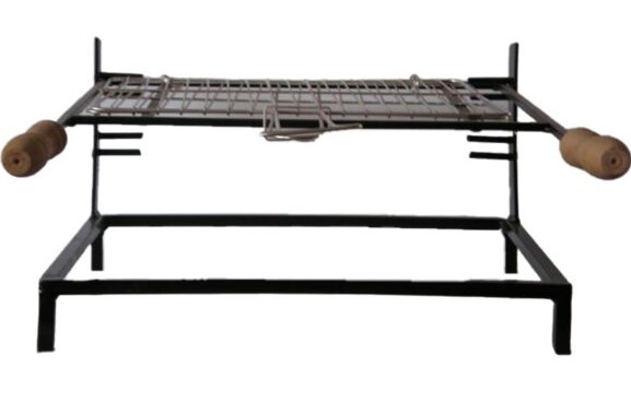 Διακοσμητικά Επιτραπέζια 24home - ΣΗΜΑΝΤΙΚΟ: Σε περίπτωση διαφοράς τιμής από το κατάστημα ισχύει παντα και μόνο η τιμή του καταστήματος Σχάρα Για Ψήσιμο Σιδερένια Μασίφ 48x36x32εκ. Black (Χρώ